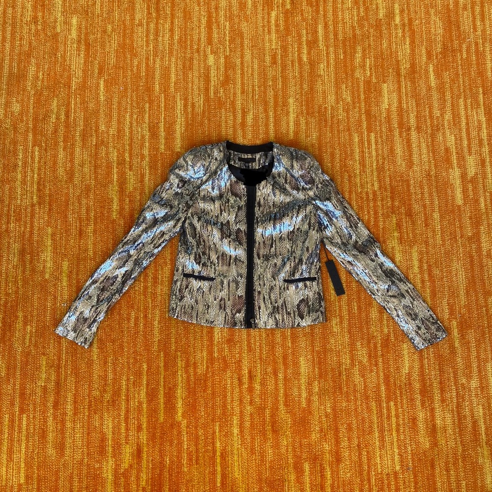 ‼️SOLD‼️ Joes Jeans silver blazer